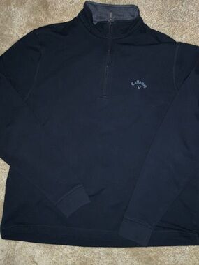 Callaway Men's Black Half-Zip Performance Sweater
